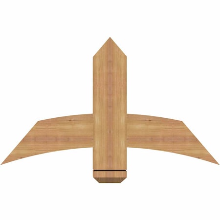 Ekena Millwork Bellingham Timber Gable Bracket, Western Red Cedar, 36"W x 21"H x 3 1/2"D x 5 1/2"F, 14/12 Pitch GBW036X21X0406BEL00SWR
